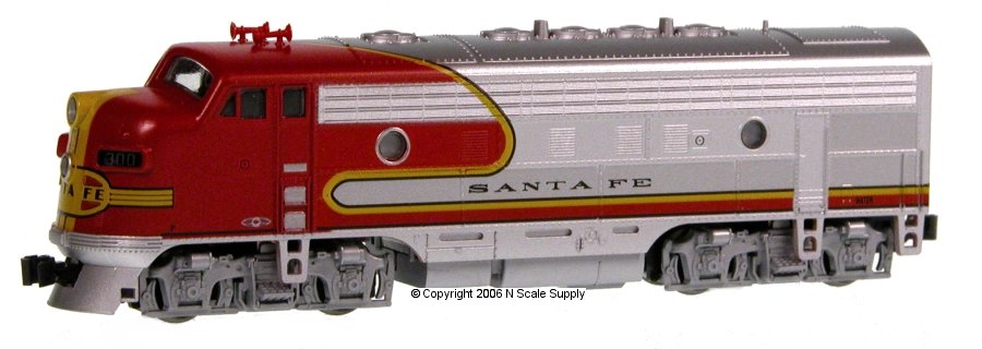 AT&SF - Diesel - F-7A - Red Bonnet  with DCC - Kato 176-2121